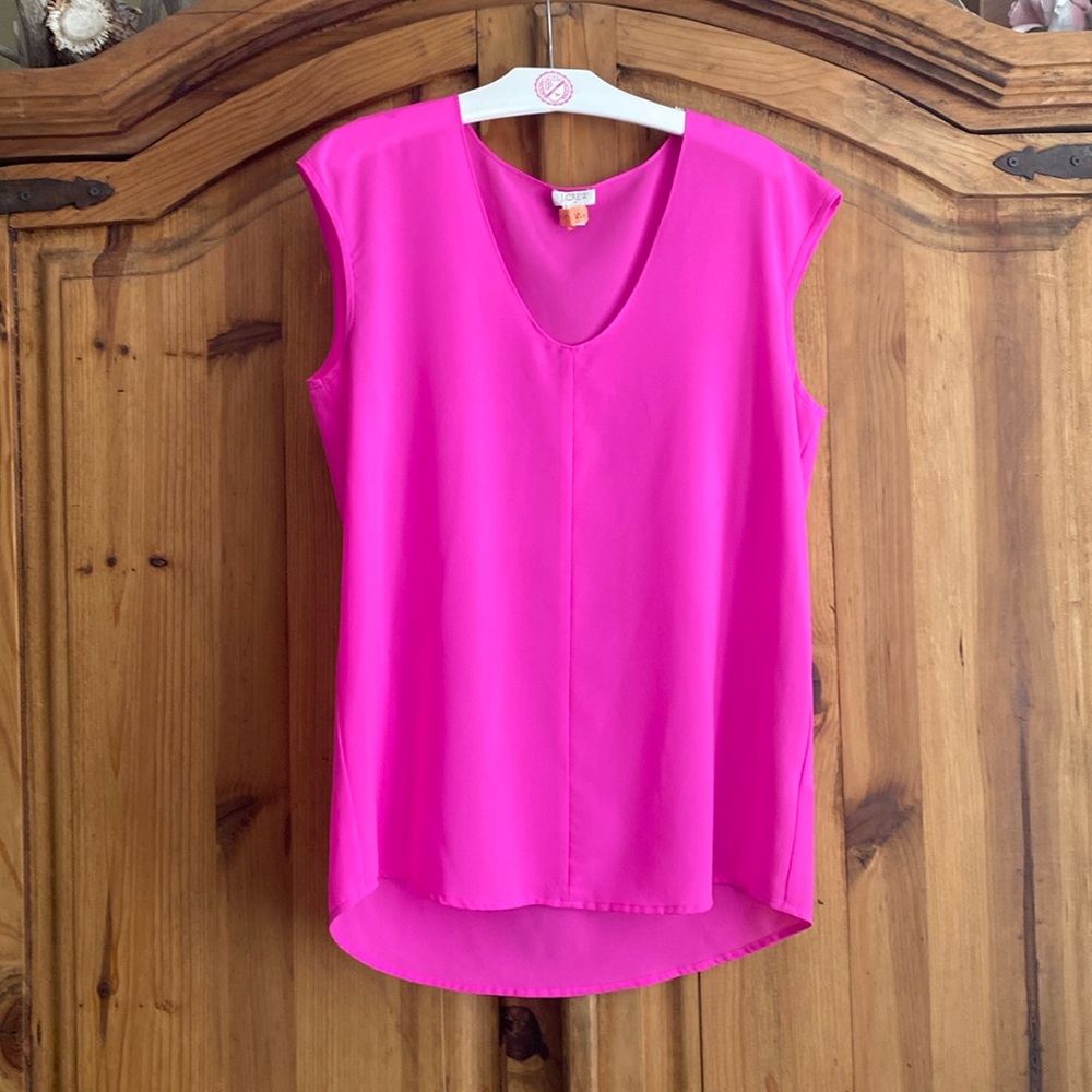 J Crew like new Everyday Crepe Sleeveless Blouse